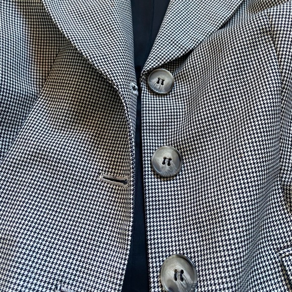 ADORABLE Vintage LOFT Houndstooth Blazer : Button Front sz 4 women’s - Picture 5 of 6